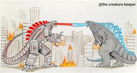 Patricio Pérez on Instagram: “Godzilla vs Mechagodzilla 2021!!! Would ...