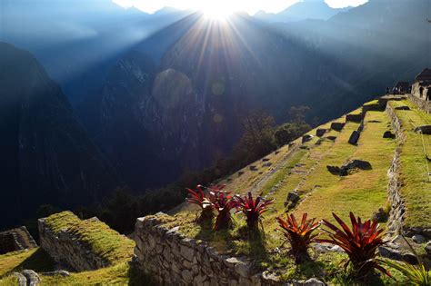 Sunrise over Machu Picchu : r/pics