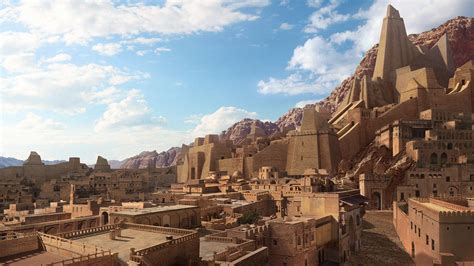 ArtStation - Desert City, Lena Pantyukhina Fantasy City, Fantasy Places ...