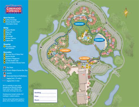 Disney's Coronado Springs Resort Map - Magic, Memories, Mayhem