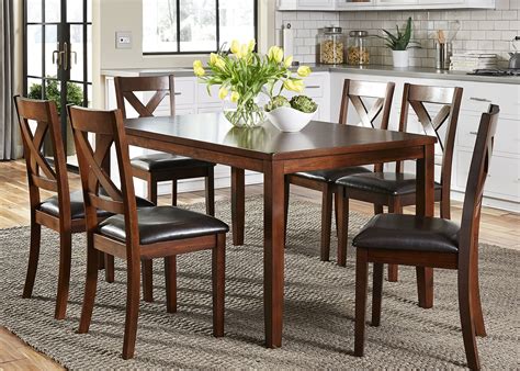 Thornton Russet 7 Piece Rectangular Dining Room Set from Liberty ...