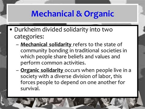 Difference between Mechanical & Organic Solidarity | Sociology quotes ...