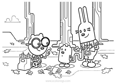 Wow Wow Wubbzy Coloring Pages Characters - XColorings.com