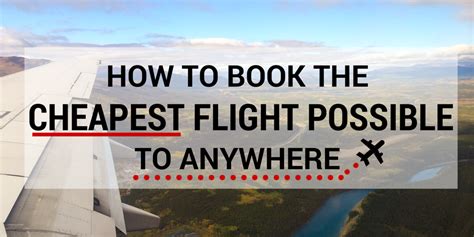 How to Book the Cheapest Flight Possible to Anywhere - Thrifty Nomads