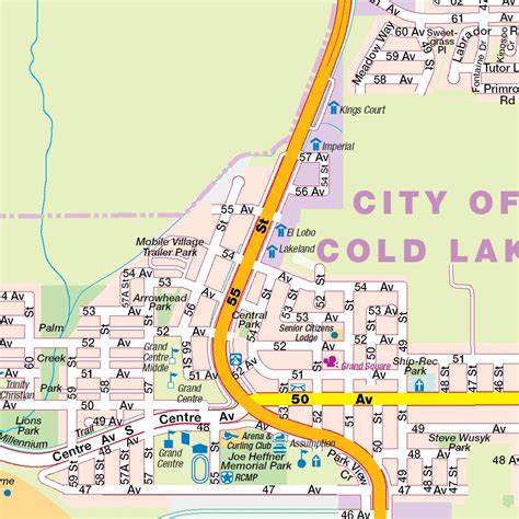 Cold Lake, AB Map by Mapmobility Corp. | Avenza Maps