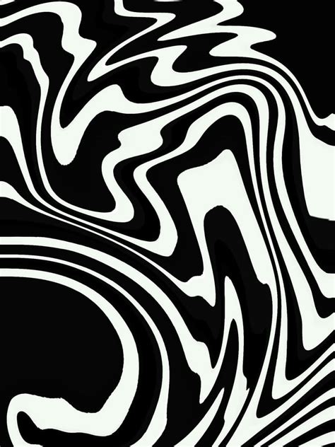 White Swirl On Black Background