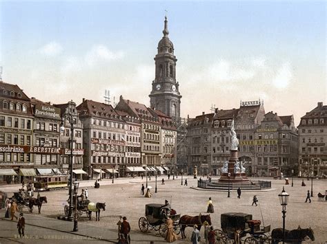 Dresden Altmarkt mit Kreuzkirche, um 1900, Wikipedia | INSECTS & NATURE