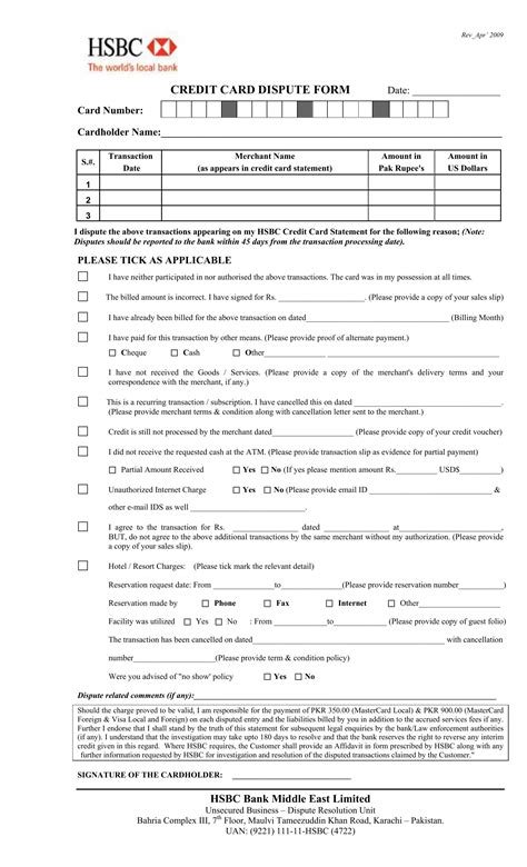 Hsbc Credit Card Online Application PDF Form - FormsPal