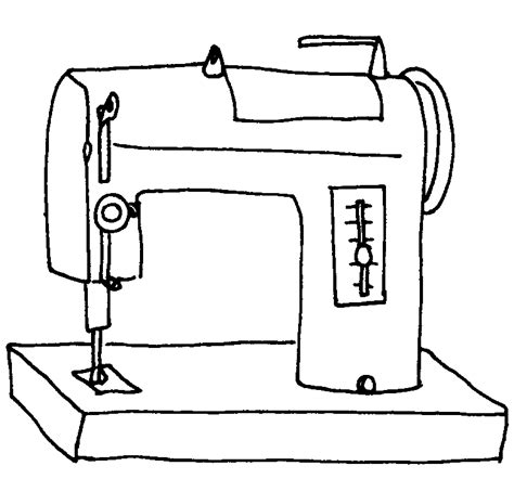 Free Sewing Machine Clip Art Black And White, Download Free Sewing ...