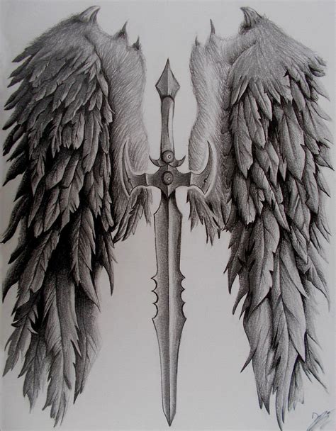 Sword And Angel Wings Tattoo – viktkarusellen