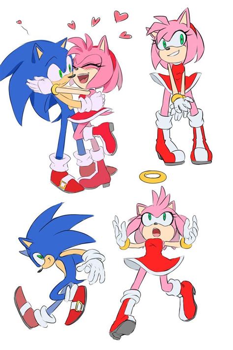 Sketches [sonic, amy] by Di-Dash Sonic Y Amy, Sonic Boom, Sonic The ...