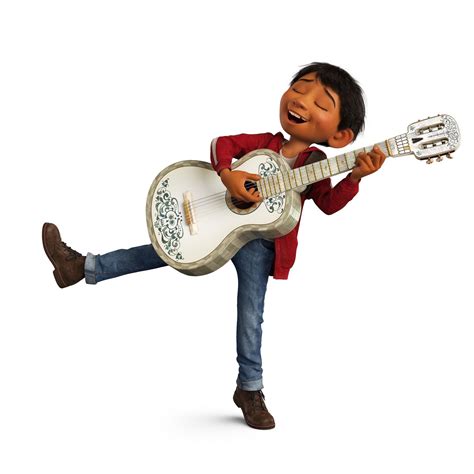 Miguel Rivera singing and playing with Hector's guitar from Coco ...