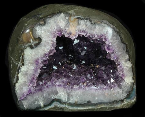 5.3" Dark Purple Amethyst Geode - Uruguay For Sale (#33819) - FossilEra.com