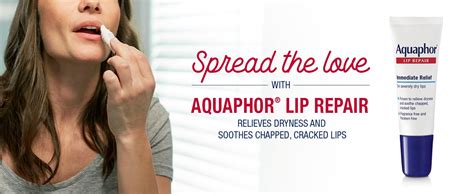 Aquaphor Lip Repair Ointment - Long-Lasting Moisture to Soothe Dry ...