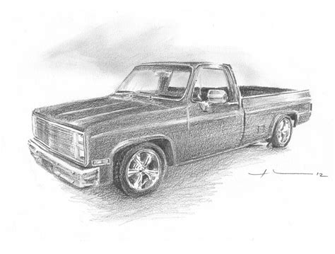 Pencil Drawing Of Trucks - In this category you can turn a picture into ...