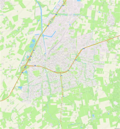 Roosendaal Vector Map - Modern Atlas (AI,PDF) | Boundless Maps