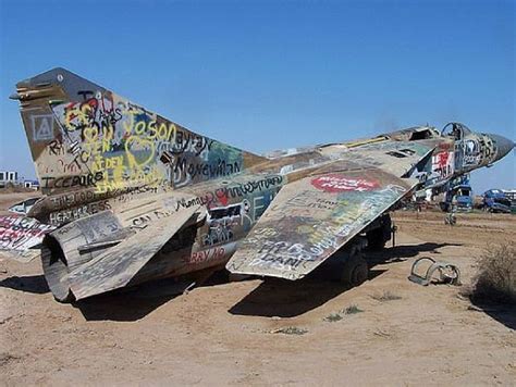 MiG-23 Flogger This vandalized MiG-23 Flogger was found at the Iraqi ...