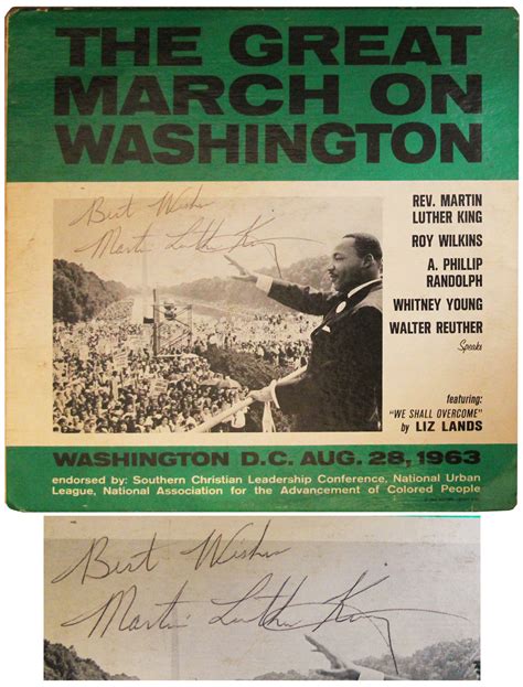 Martin Luther King Autograph, Martin Luther King Autograph Value