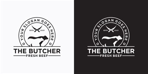 butcher logo vintage inspiration 8247269 Vector Art at Vecteezy