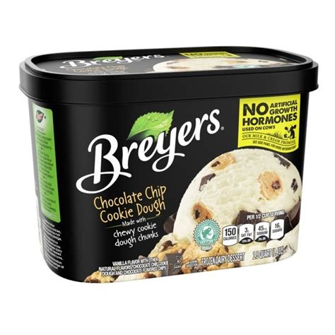 Breyers Frozen Dairy Dessert Chocolate Chip Cookie Dough (48 oz) from ...