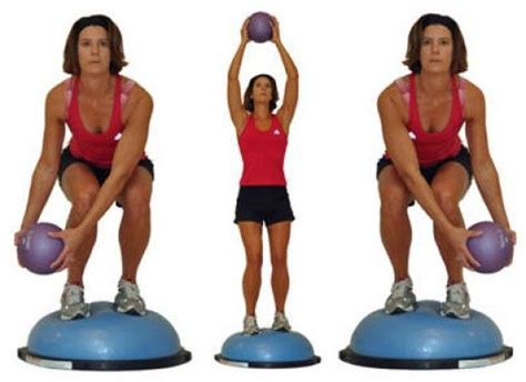 Exercise Charts for Stability Ball (Balance Ball, Swiss Ball) and Bosu ...