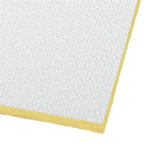 Acoustic One White Glass Fiber Acoustical Ceiling Tile, Square, 595mm X ...