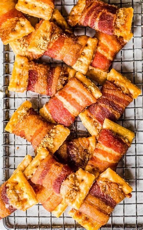 Bacon Wrapped Crackers Appetizer Recipe - The Cookie Rookie®