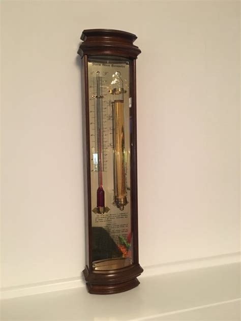 Storm Glass Barometer in mahoniehout - Engeland - Catawiki