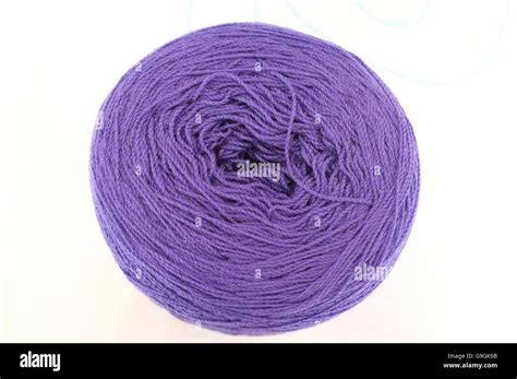 Yarn ball isolated on white background Stock Photo - Alamy