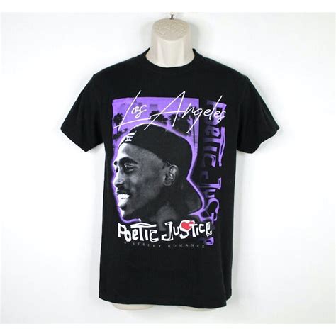 Vintage Poetic Justice Shirt Mens Small Tupac Shakur 2Pac Retro Rap Hip ...