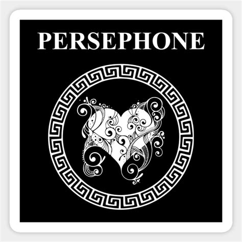 Persephone Ancient Greek Goddess Symbol - Persephone - Sticker | TeePublic