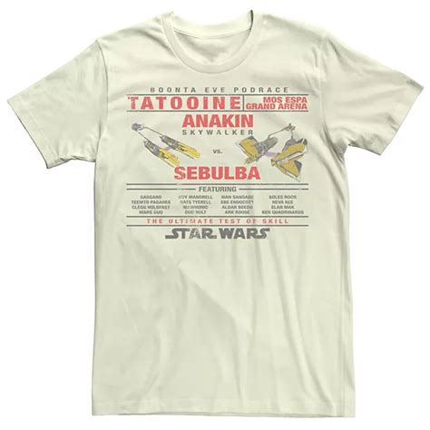 Men's Star Wars Anakin Vs Sebulba Poster Tee