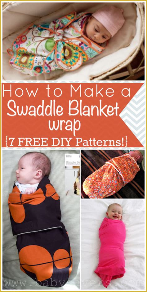 How to Make a Swaddle Blanket with 7 FREE DIY Patterns | Baby sewing ...