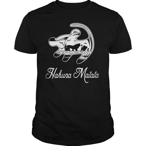 Hakuna Matata Shirt, Hoodie, Sweater, Longsleeve T-Shirt - Kutee Boutique