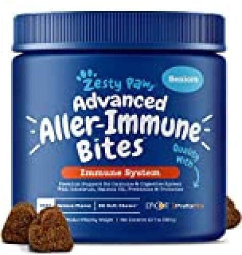 Zesty Paws Advanced Allergy Immune Supplement for Dogs – with Omega 3 ...