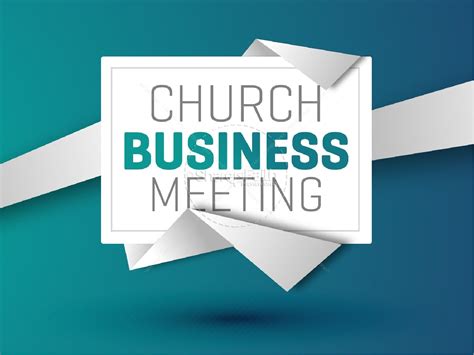 Church Business Meeting Christian PowerPoint | Clover Media