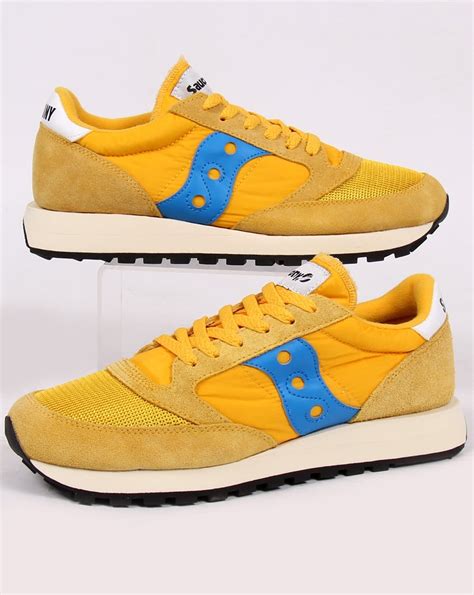 Saucony Jazz Original Vintage Trainers Yellow/navy, Men's, Runners