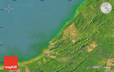 Satellite Map of Bintulu