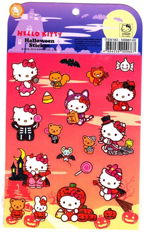 Hello Kitty Halloween stickers | Hello kitty halloween, Hello kitty ...