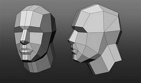 lowpoly head planes - Support / Modeling - Blender Artists Community ...