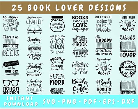 Reading Svg Bundle Cut Files Book Lover Svg Clip Art | Images and ...