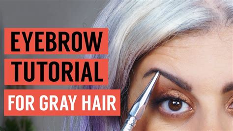 Eyebrow Tutorial for Gray Hair | Maryam Remias - YouTube