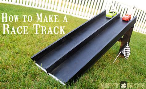 Weekend DIY Project – Wood Race Car Track – Nifty Mom