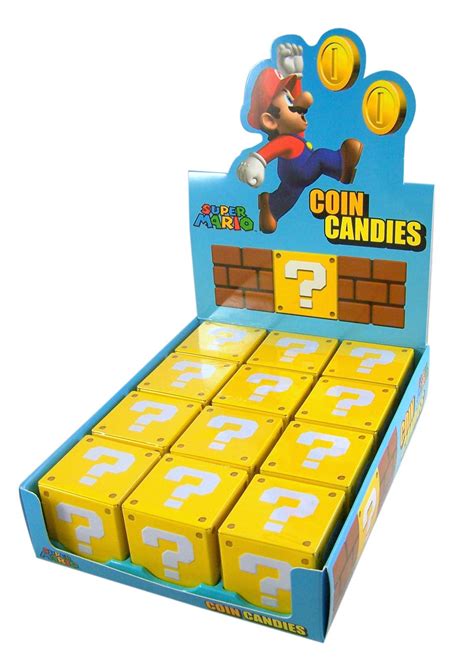 Buy Nintendo Super Mario Question Mark Box Coin Candy - 12-box Case ...