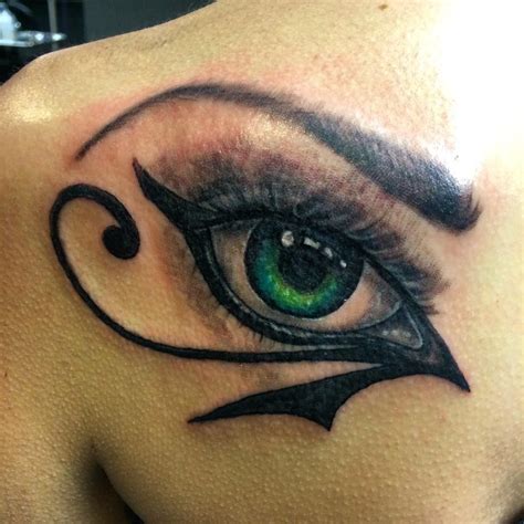 Female Egyptian Eye Tattoo