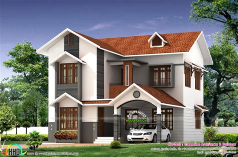 Simple cute home architecture - Kerala Home Design and Floor Plans - 9K ...