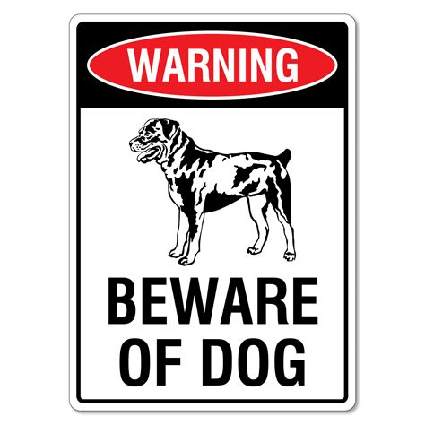 Warning Beware Of Dog Sign - Rottweiler - The Signmaker