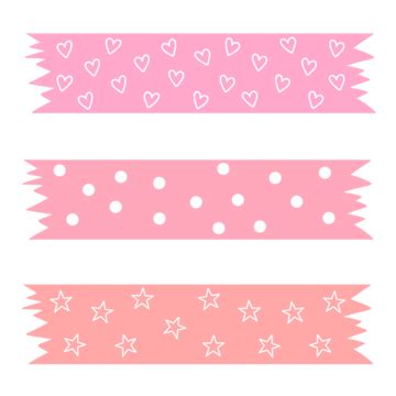 Aesthetic Pink Tape PNG Transparent Images Free Download | Vector Files ...