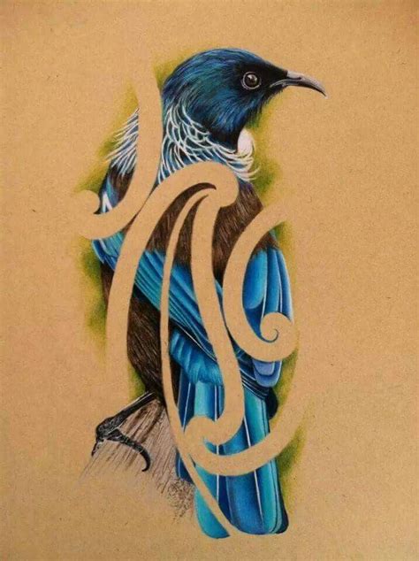 Tui Bird | Maori art, Nz art, Polynesian art