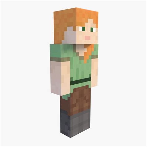 modelo 3d Minecraft Alex - TurboSquid 1636736